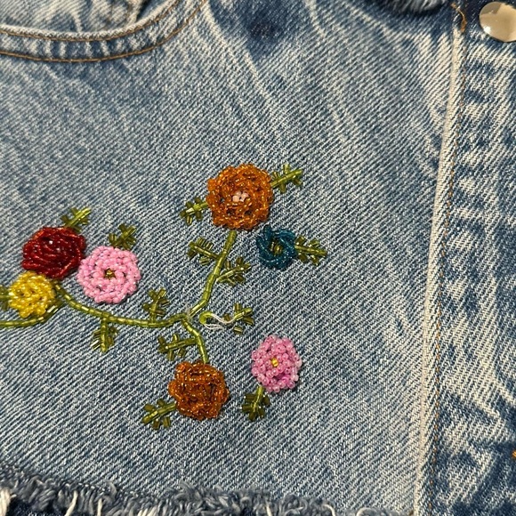 Vintage y2k denim ultra mini skirt by Pieces - Picture 5 of 7